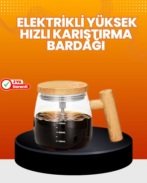 Isıtıcılı Manyetik Karıştırıcı Kupa – 400 ml, C Tipi Şarjlı, Akıllı Tasarım ürün görseli 1