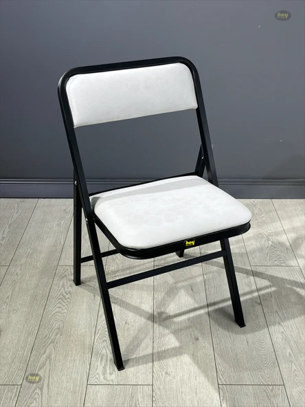 Katlanır Kamp Sandalyesi Kirli Beyaz Piknik Sandalyesi - Tekli - Resim 5