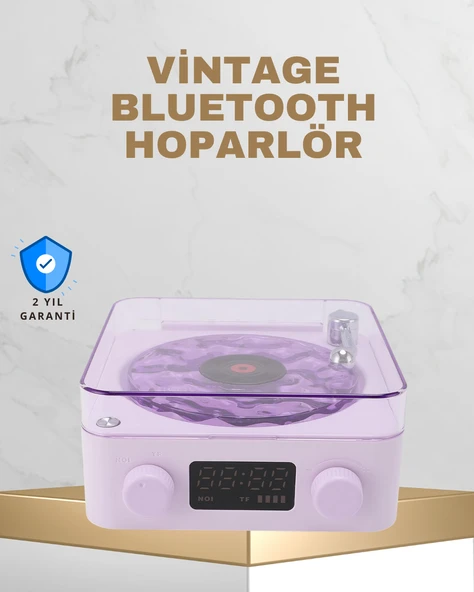 Retro Pikap Tasarımlı Bluetooth Hoparlör – Projektörlü Şarjlı Lamba ürün görseli