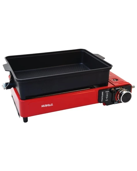 CAMPOUT PORTATİF GAZLI BARBEKÜ VE PİŞİRME SETİ - 3