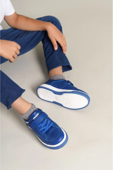 1017 - David-R Çocuk Ayakkabı MAVI - Resim 3