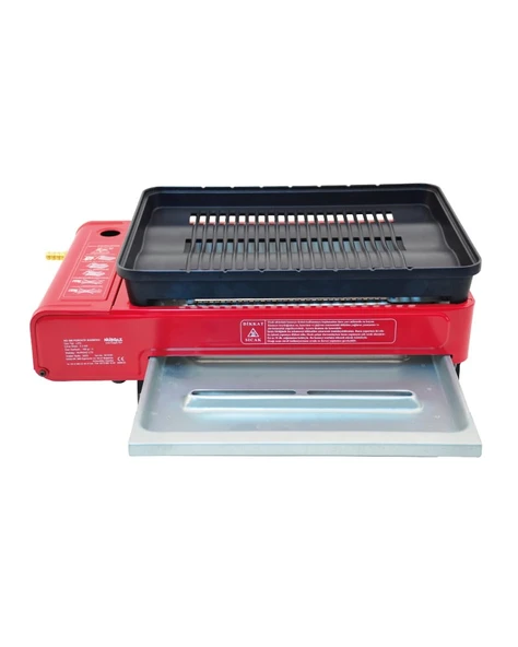 CAMPOUT PORTATİF GAZLI BARBEKÜ VE PİŞİRME SETİ - 6