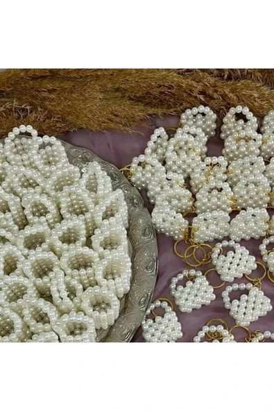 İnci Mode İnci Çanta Dağıtmalık 10 Adet Kına Düğün Nikah Hediyelik Nedime - 2