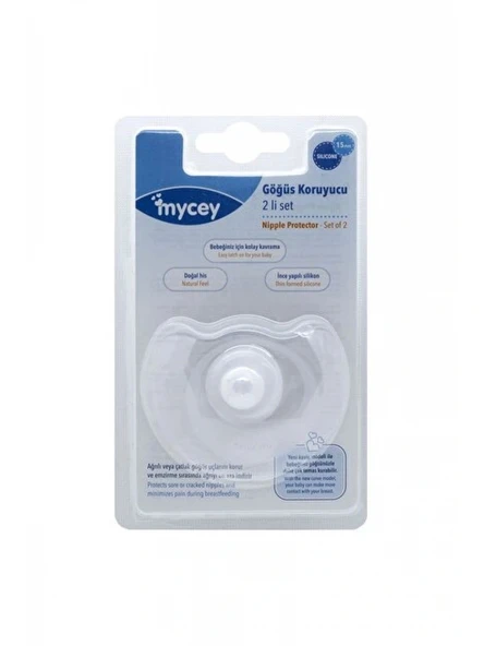 Mycey İnce Yapılı Silikon Göğüs Koruyucu 2'li ürün görseli