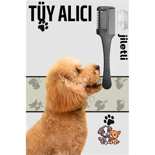 Kedi ve Köpek Jiletli Tüy Alma Tarağı - Resim 2