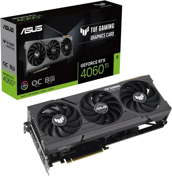 Asus RTX 4060 TI TUF Gaming OC Edition TUF-RTX4060TI-O8G-GAMING 128 Bit GDDR6 8 GB Ekran Kartı ürün görseli