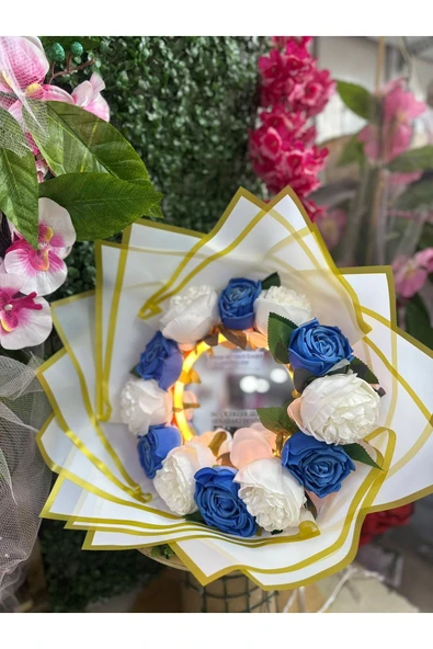 Tasarım Işıklı Ayna Buketi - 2