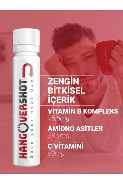 Hangover Shot Bitkisel Destek Save Your Next Day - Resim 5