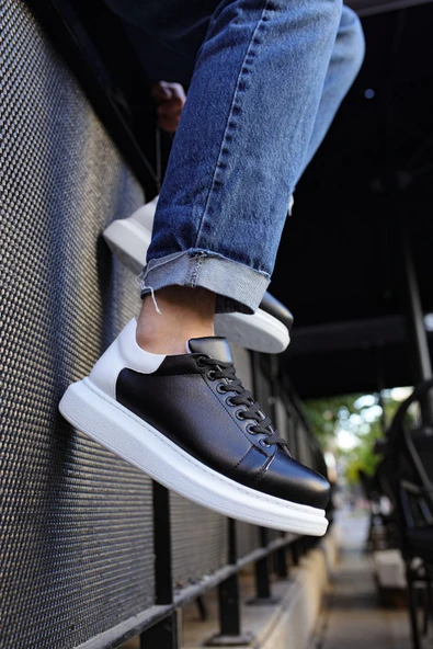 CH256 - CBT Estrella Erkek Ayakkabı SIYAH/BEYAZ - Resim 4