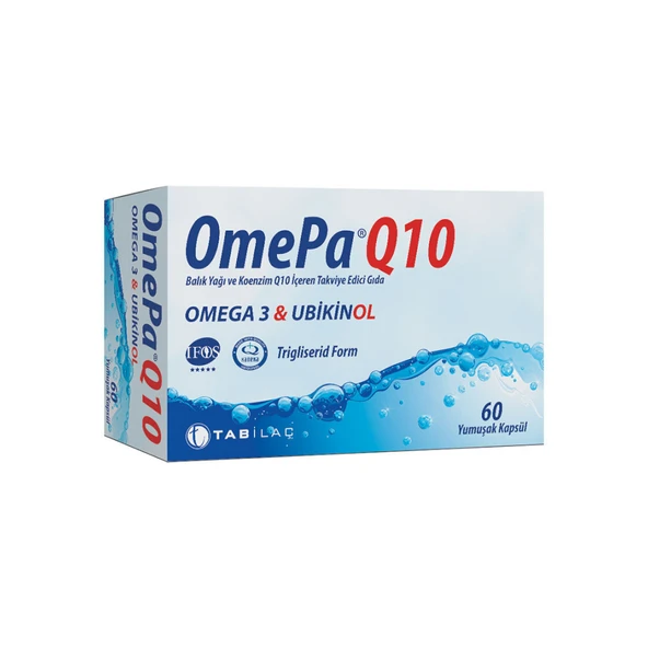 Tabilaç OmePa Q10 60 Yumuşak Kapsül Takviye Edici Gıda ürün görseli