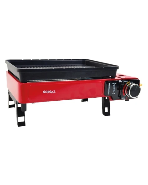 CAMPOUT PORTATİF GAZLI BARBEKÜ VE PİŞİRME SETİ - 5