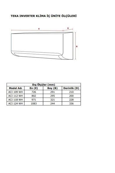 ACI 112 WH / ACO 112 WH KLİMA - 4