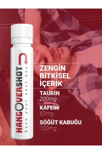 Hangover Shot Bitkisel Destek Save Your Next Day - Resim 4