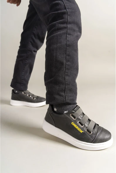 1007 - Montana Çocuk Ayakkabı ANTRASIT - Resim 3