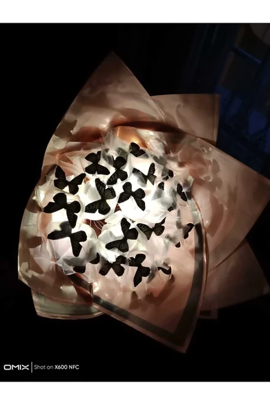 ledli bej kelebek buketi ürün görseli 1