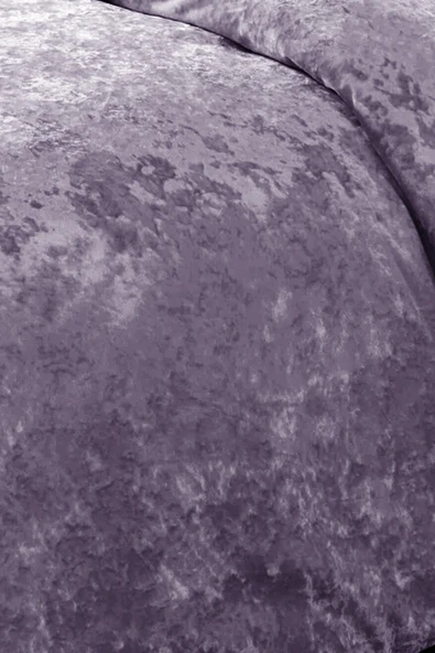 Kadife Yatak Örtüsü Ç.K Set 230x250 Mürdüm - Resim 3