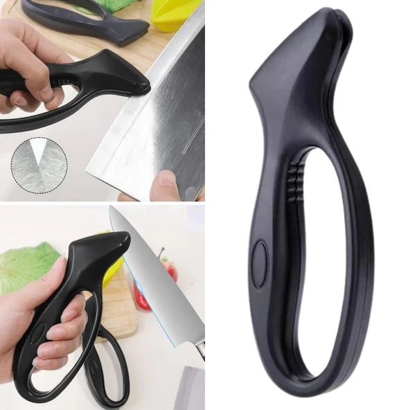 heyf HEYF® Kolay Tutuş Saplı Paslanmaz Çelik Manuel Bıçak Bileme Aleti ürün görseli