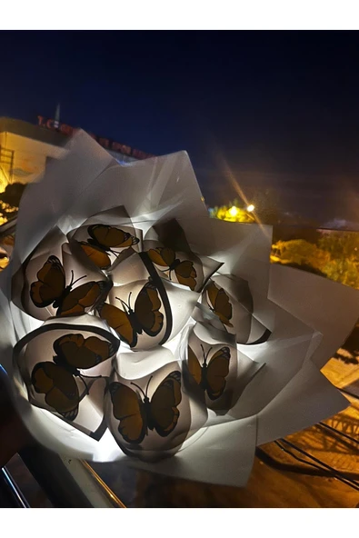 KAYZEN LETLİ SARI KELEBEK BUKETİ ürün görseli 1