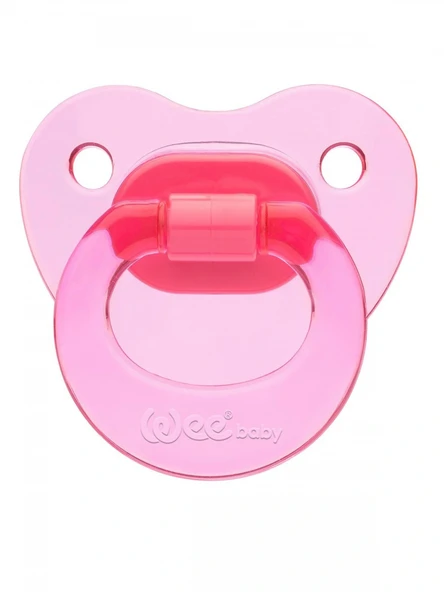 Wee Baby 112 Yalancı Emzik Silikon Akide Damaklı No: 2 - Pembe ürün görseli