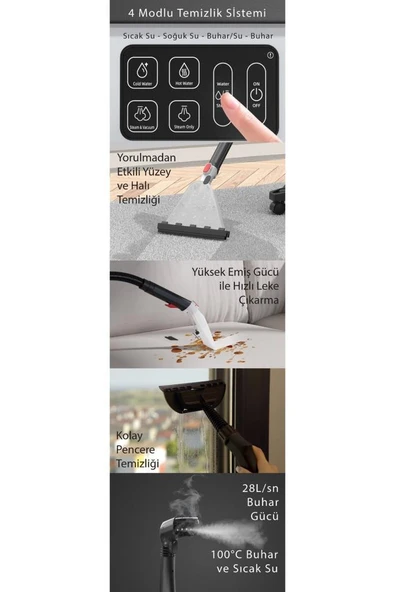 Kiwi KCC-4361 Koltuk ve Halı Yıkama Makinesi - Resim 2