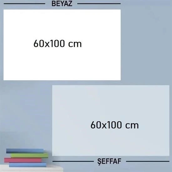 heyf HEYF® Ders Çalışma Yazı Tahtası Manyetik Duvar Stickerı 100x60 cm ürün görseli 1