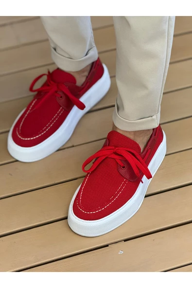 CH2602 - Triko Erkek Ayakkabı KIRMIZI ürün görseli 1