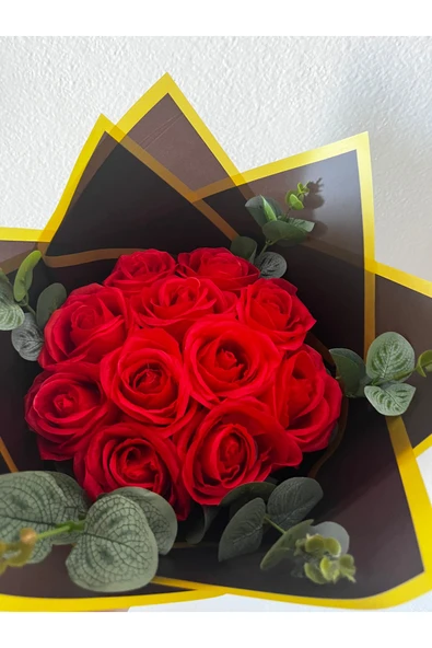 KAYZEN Gerçek görünümlü okaliptus süslemeli yapay mezuniyet çiçeği - Resim 3