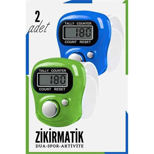 Zikirmatik Dijital Parmak Sayacı Sıfırlanabilir 5 Haneli LCD Ekran 2 ADET ürün görseli