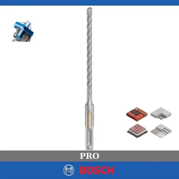 Bosch Pro SDS-Plus-5X K-Delici Ucu 6*160 mm 1´li  2.608.706.876 ürün görseli