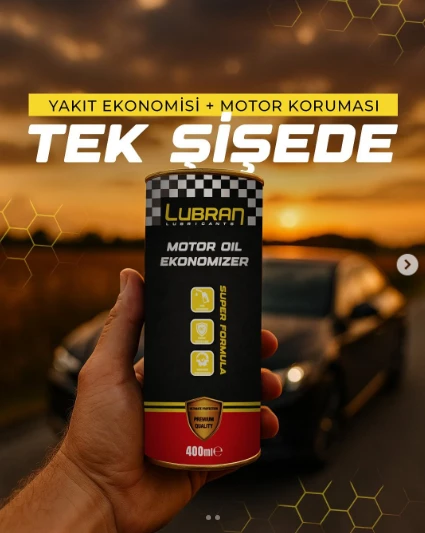 HSGL Lubran Motor Oil Ekonomizer 400ml Motor Koruyucu Yağ Katkısı Performans Artırıcı Ses Azaltıcı - Resim 5