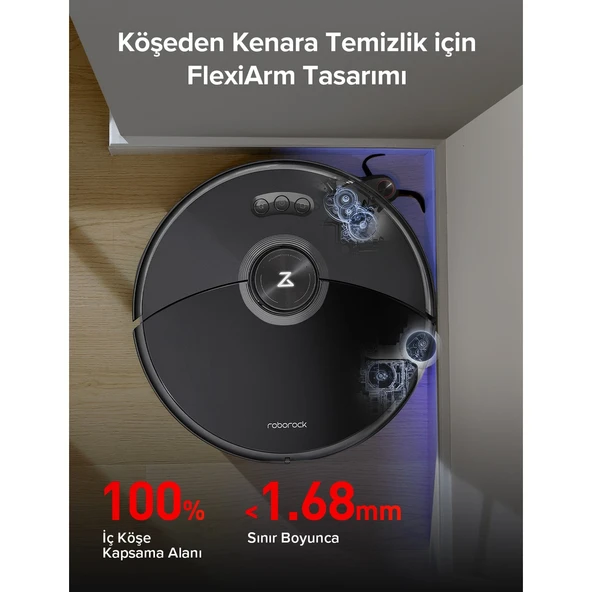 Roborock S8 Maxv Ultra Akıllı Robot Süpürge Siyah - 3