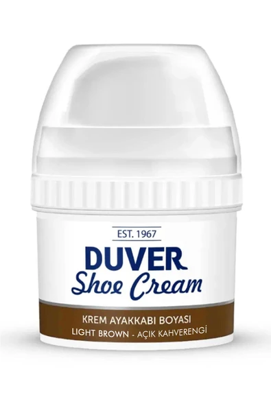 Duver Kendiliğinden Parlaklık Sağlayan Açık Kahverengi 60 Ml Krem Ayakkabı Boyası ürün görseli