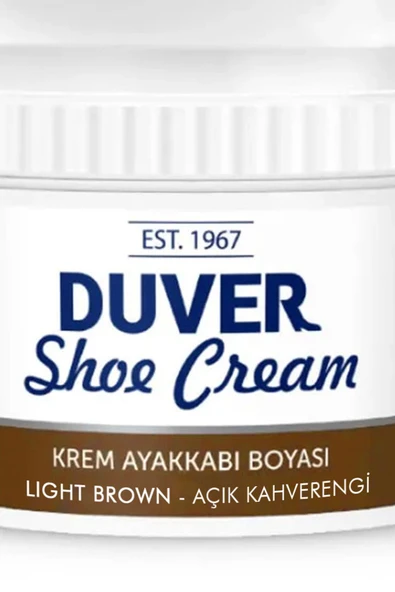 Duver Kendiliğinden Parlaklık Sağlayan Açık Kahverengi 60 Ml Krem Ayakkabı Boyası - Resim 2