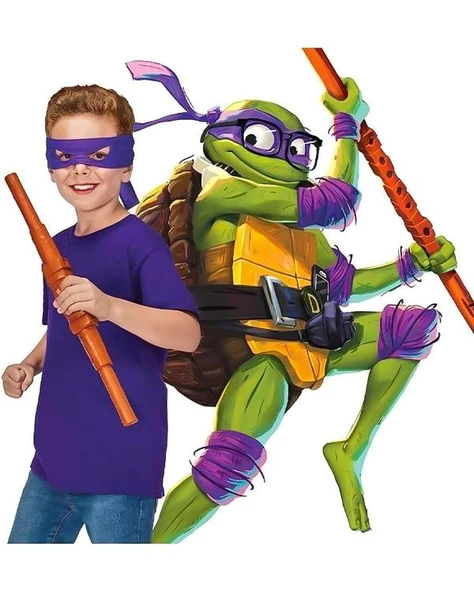 Teenage Mutant Ninja Turtles Donatello Mor Maske ve Aksesuar Seti TU806001 - Resim 5