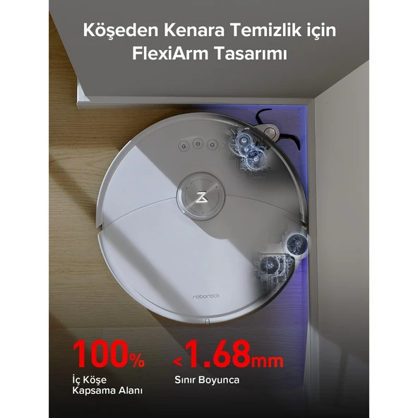 Roborock S8 Maxv Ultra Akıllı Robot Süpürge Beyaz - 3