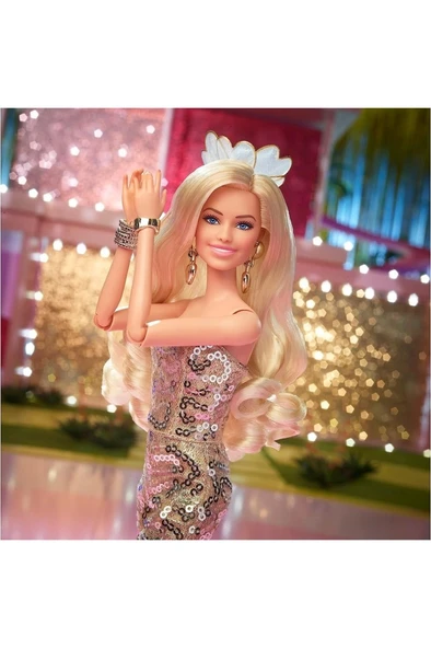 Barbie Movie - Barbie Gold Tulumlu Bebek - Resim 6