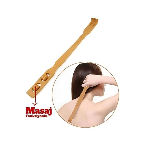 Masajlı Sırt Kaşıma Aparatı  Bambu Sırt Kaşıyıcı ürün görseli