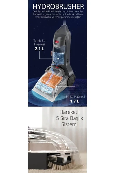 Kiwi KCC-4370 Dikey Koltuk ve Halı Yıkama Makinesi - Resim 7