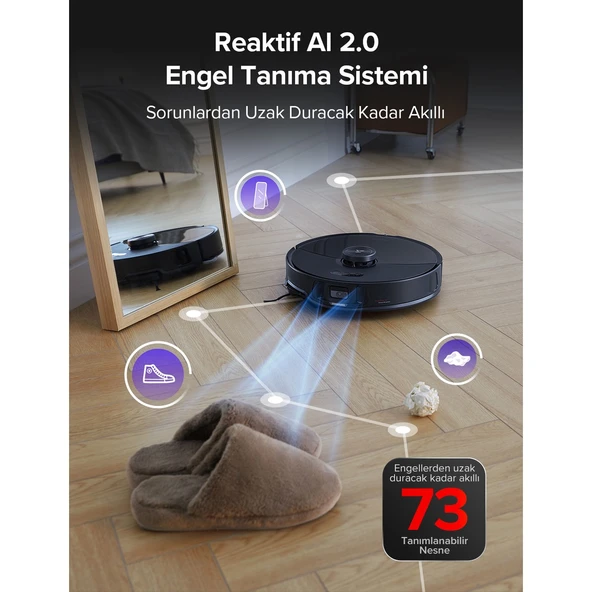 Roborock S8 Maxv Ultra Akıllı Robot Süpürge Siyah - 6