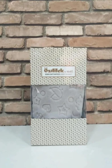 Özdilek Embos Bebek Battaniyesi 100 x 120 A.GRİ - Resim 3