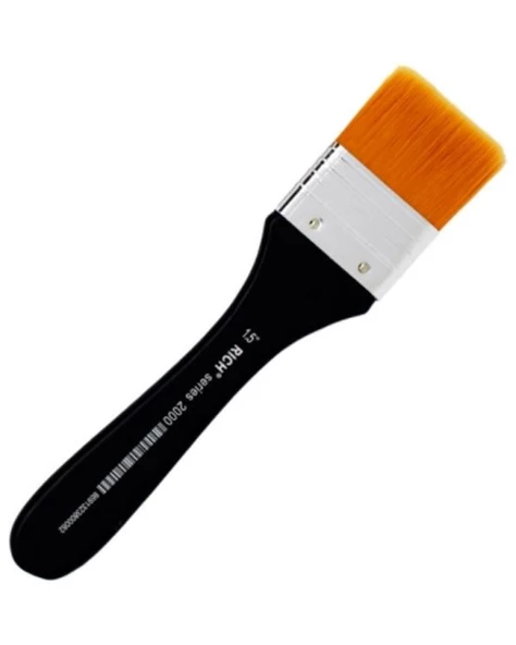 Rich 2000 Siyah Sap Sentetik Zemin Fırçası No:1,5”