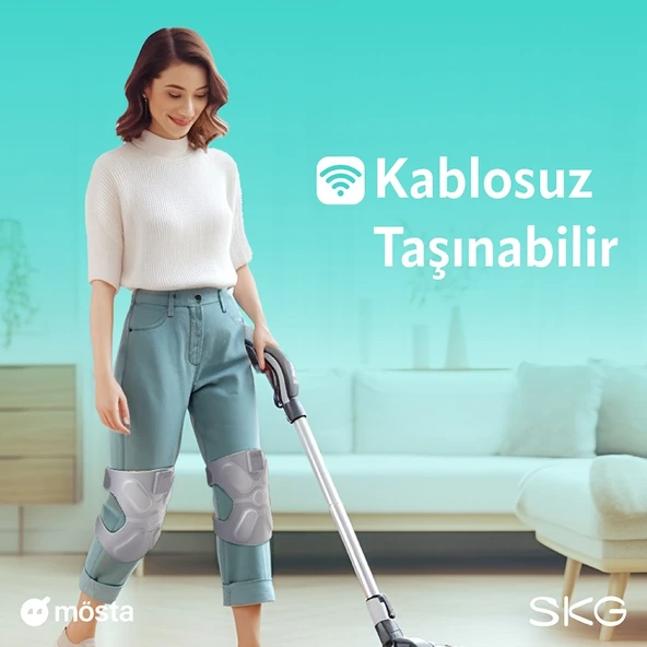 SKG W3 Pro Isı ve Titreşimli Diz-Omuz-Dirsek Bölgesi Masaj Aleti, Şarjlı Isıtmalı-Termoterapi Dizlik - Resim 5