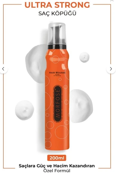 Morfose Ultra Strong Saç Köpüğü 200 ml ürün görseli 1