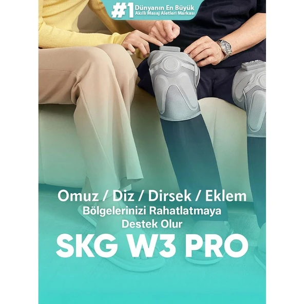 SKG W3 Pro Isı ve Titreşimli Diz-Omuz-Dirsek Bölgesi Masaj Aleti, Şarjlı Isıtmalı-Termoterapi Dizlik ürün görseli