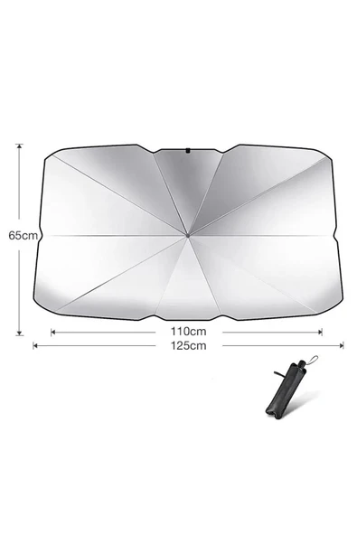 blisspremium Araba Oto Ön Cam Şemsiye Küçük Boy (140cm*79cm ). - Resim 6