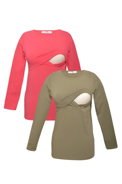 LuvmaBelly MYRB2705_2707 Emzirme tshirt seti ürün görseli