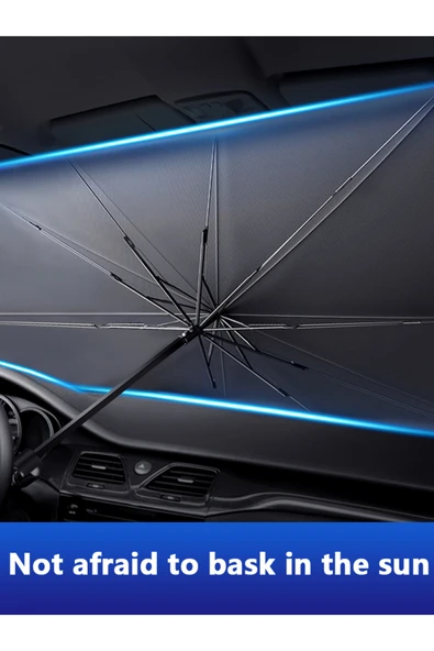 Choice Katlanabilir Araba Ön Camı Güneşlik Şemsiye Araba Örtüsü Güneşlik Isı Yalıtımı Ön Cam İç... - Resim 8