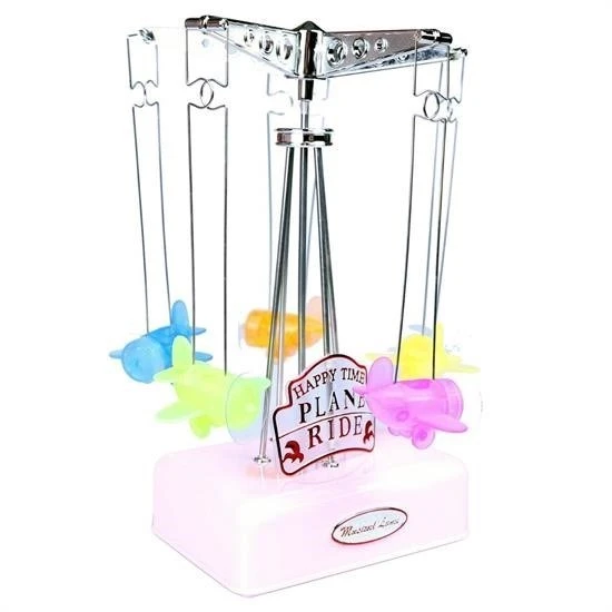 BUFFER® Hareketli Uçaklı Kurmalı Hediyelik Küçük Müzik Kutusu Aleti ürün görseli 1