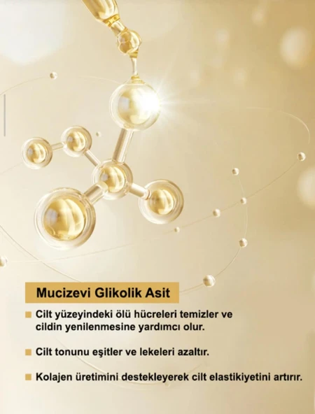 Elvons AHA Glikolik Asit Peeling Serumu Leke Karşıtı & Yaşlanma Önleyici 30 ml - Resim 7