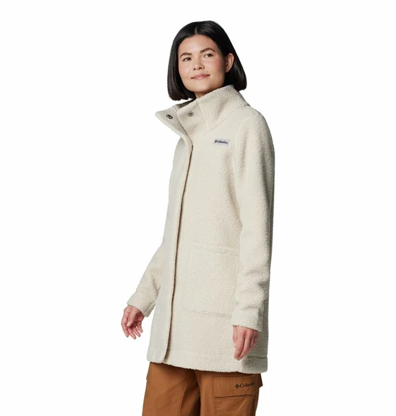 Columbia Panorama™ Long Jacket Bej Kadın Outdoor Polar Ceket AL1333 - Resim 3